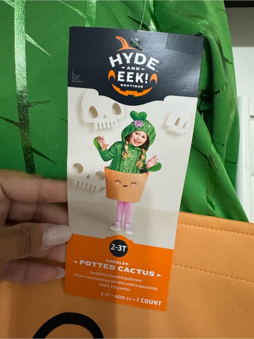 Hyde & Eek! Toddler Potted Cactus Costume - Green